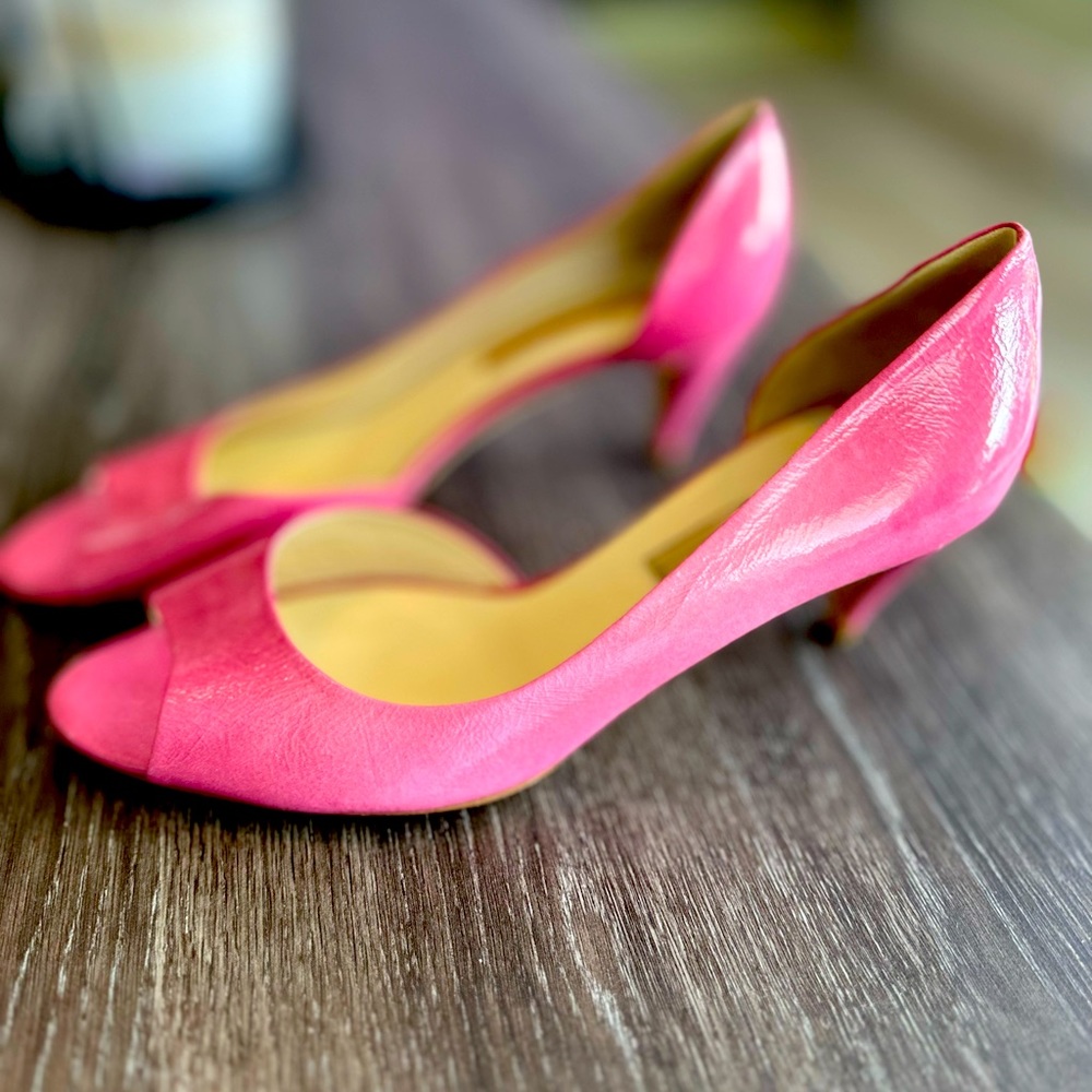 Rupert Sanderson Pink Open Toe Heels
